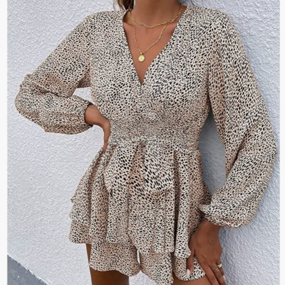 ⬇️💲NWT - Pretty Garden - Animal Print - Romper - Picture 5 of 8